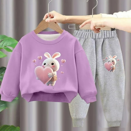 

Abomasnow Baby Clothes for Newborn Toddler Boys Girls Sets Cute Print Long Sleeve Pullover Sweatshirt Jogger Pants Casual Fall Soft 2 Pieces Outfits on Clearance