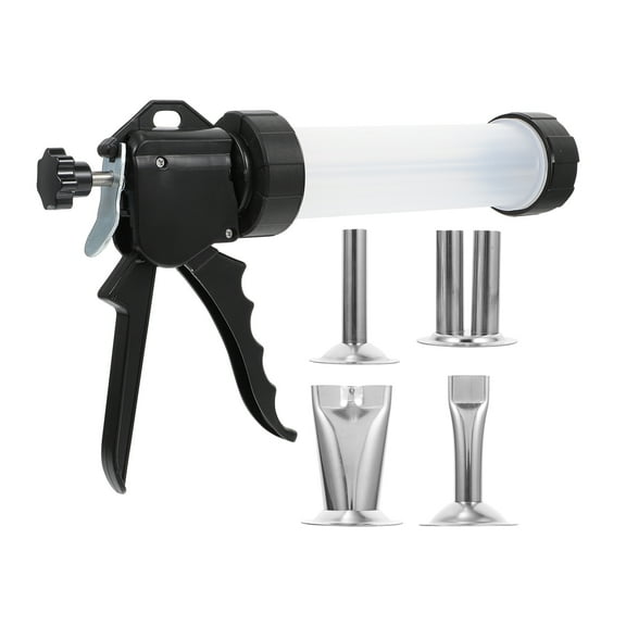 Sausage Stuffer Stuffing Machine Tube Kit Ring Hand Kitchen Gadget Steel Filler