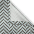 thumbnail image 5 of Ambesonne Aqua Grommet Curtain, Sketchy Chevron Zig Zag, 50" x 120", Sky Blue and Brown, 5 of 6