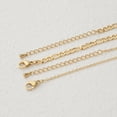 thumbnail image 6 of Anavia Tiny Puzzle Piece Couple Necklace - Anniversary Gift for Boyfriend - Best Friends BFF Gift - Stainless Steel Jewelry with Gift Box - [Rose Gold, Figaro Chain for Men], 6 of 8