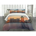 thumbnail image 3 of Ambesonne Colorful Quilted Bedspread Set 3 Pcs, Big Ben and Parliament, Queen Size, Multicolor, 3 of 5