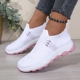 thumbnail image 2 of Rokment Orthopedic Slip on Walking Shoes for Women Lightweight Comfortable Arch Support Platform Wedge Low Heel Athletic Running Tennis Nursing Sneakers White Size 6.5, 2 of 6