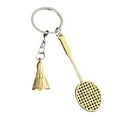 thumbnail image 3 of Hmgxay Badminton Keychain, Simulated Badminton Charm Pendant for Sports Lovers, Alloy Badminton Souvenir Keychain for Students, Unique Badminton-Themed Gift for Holidays, 3 of 8
