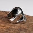 thumbnail image 4 of HSHDLDF Stainless Steel Men's Cool Skull Head Solid Ring Punk New, 4 of 7