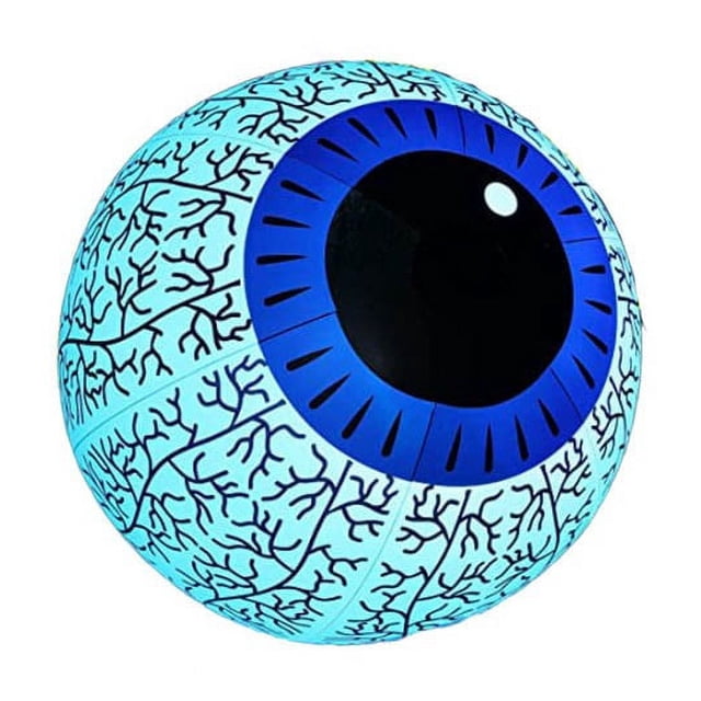 16 Inch Halloween Inflatable Eyeball Light With Remote Led Effects Waterproof Pvc Decor For Yard Garden