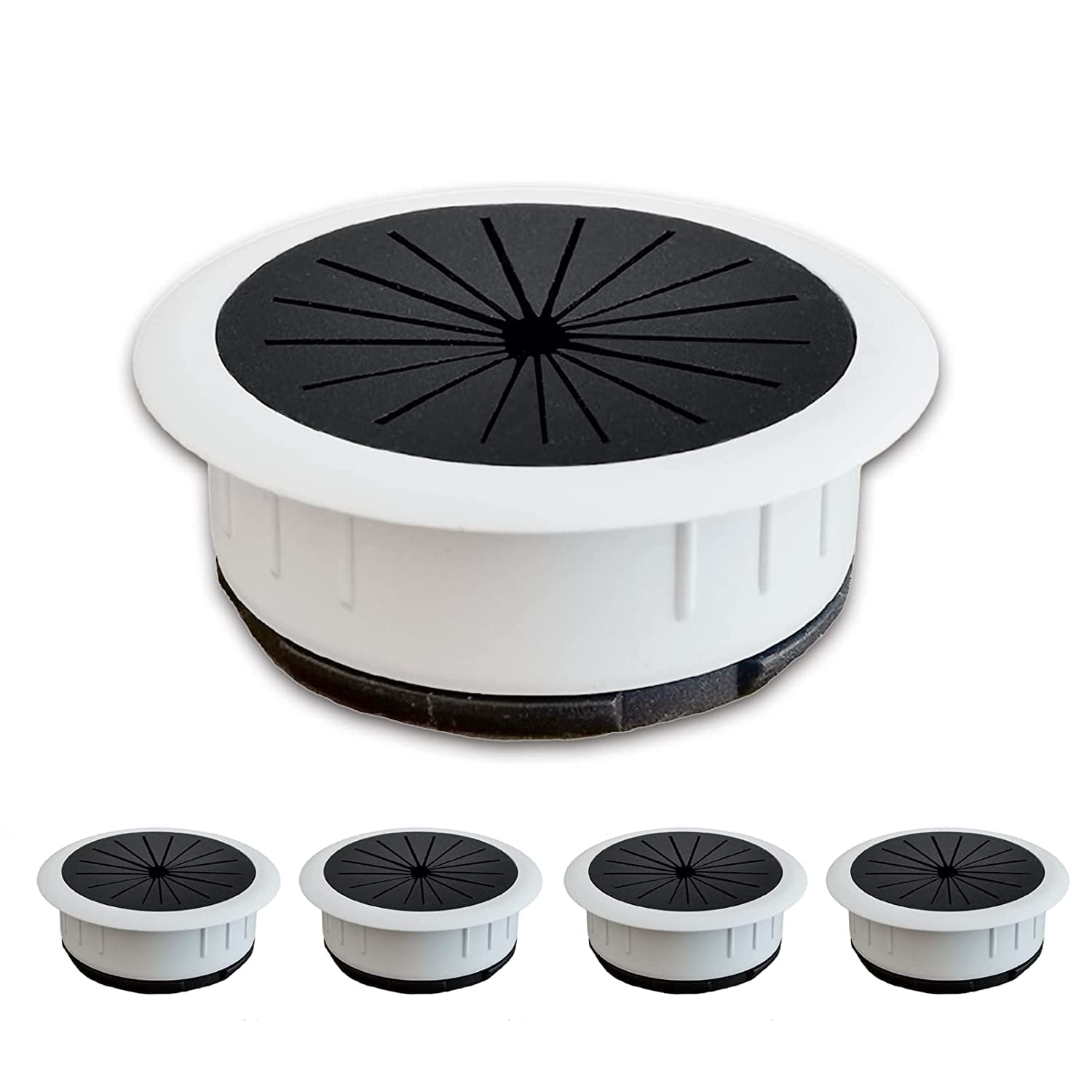 4 PCS Desk Grommet. White Rubber Grommets for Wiring. 50 mm Cable