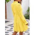 thumbnail image 2 of Vestido PRETTYGARDEN para mujer, primavera 2025, manga larga, cuello en V, 2 of 9