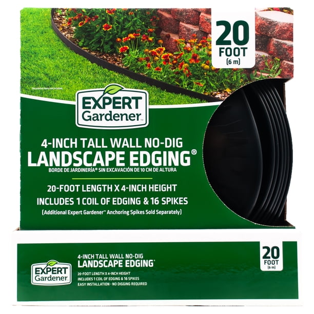 Free Shipping! Expert Gardener 4-inch Tall Landscape Edging Kit