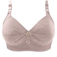 thumbnail image 2 of Wutalume Women's Full Bust Thin Bras - Wireless Lifting Support Bra, Soft Fabric Comfort Bra for All-Day Confidence,Gray L, 2 of 4