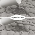 thumbnail image 6 of 3 Pcs Pebble Texture Bathroom Rugs Set, Memory Foam Bath Mat Sets, Non-Slip Soft Absorbent Floor Mats, Washable Quick Dry, for Sink, Toilet and Floor, 6 of 7