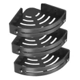 thumbnail image 3 of LOSFTES Rust Resistant Plastic Wall Mount Bathroom Corner Shower Shelf, 3 Pack, 3 of 10
