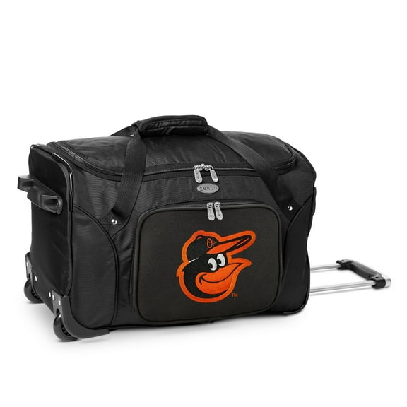 MOJO Black Baltimore Orioles 22" 2-Wheeled Duffel Bag