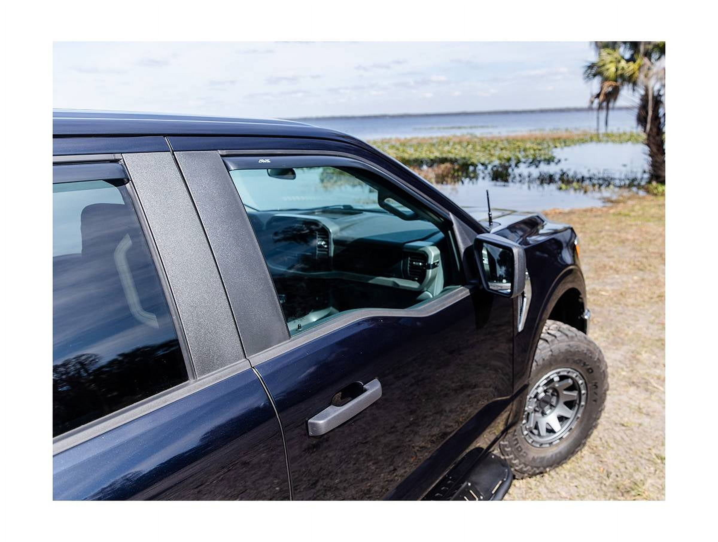 Auto VentShade (AVS) 194334 In-Channel Ventvisor Window Deflectors Fits 2022-2024 Jeep Grand Cherokee, 4 pcs. Smoke-