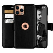 LUPA iPhone 11 Pro Max Wallet Case -Slim iPhone 11 Pro Max Flip Case with Credit Card Holder - for Women & Men - Faux Leather i Phone 11 Pro Max Purse Cases - Black - 6.5 inch Display Screen