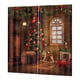 thumbnail image 5 of Cortinas de tela con estampado 3D para baño y dormitorio, decoración navideña Navidad Oranaments, 5 of 9