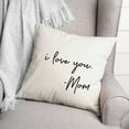 thumbnail image 2 of Creative Products I Love You Mon 18x18 Spun Poly Pillow, 2 of 2