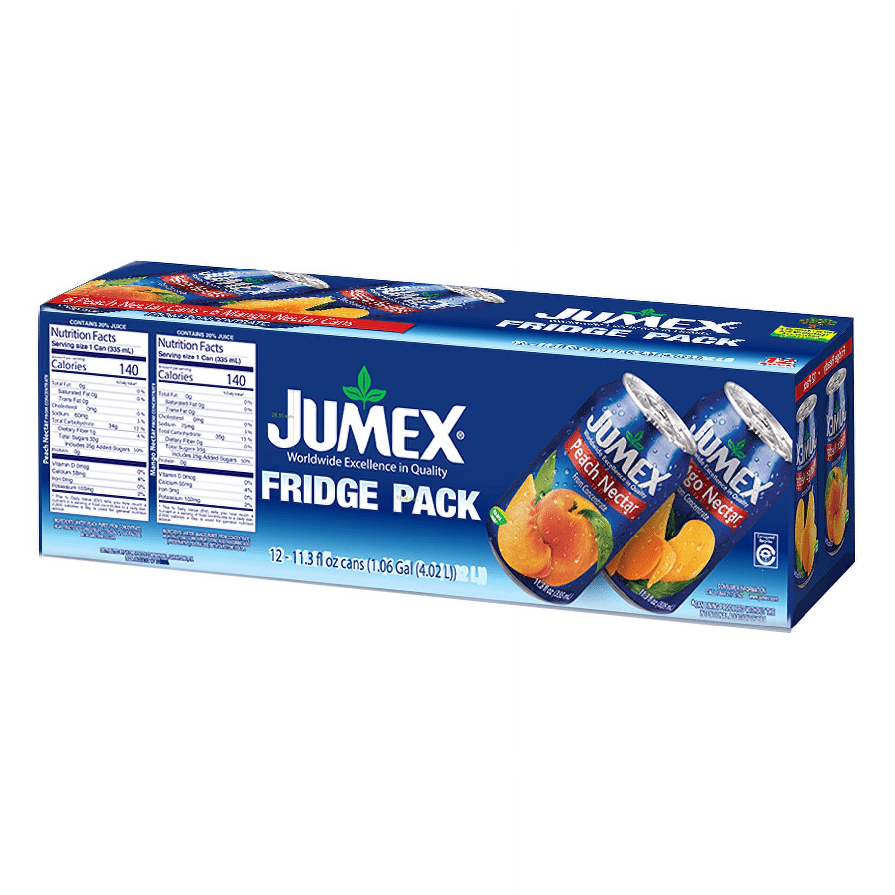 Jumex Mango and Peach Nectar from Concentrate, 11.3 Fl. Oz., 12 Count - image 3 of 5