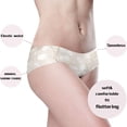 thumbnail image 4 of Iauyy Womens Underwear Hipster Flex Panties Dig-Free Fit Breathable Underwear for Women , Soft A Leaf Pattern, 4 of 6