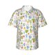 thumbnail image 1 of Balery Cactus Plants Camisas hawaianas de manga corta para hombre, camisas playeras de corte holgado, camisas de vacaciones con botones,Large, 1 of 7
