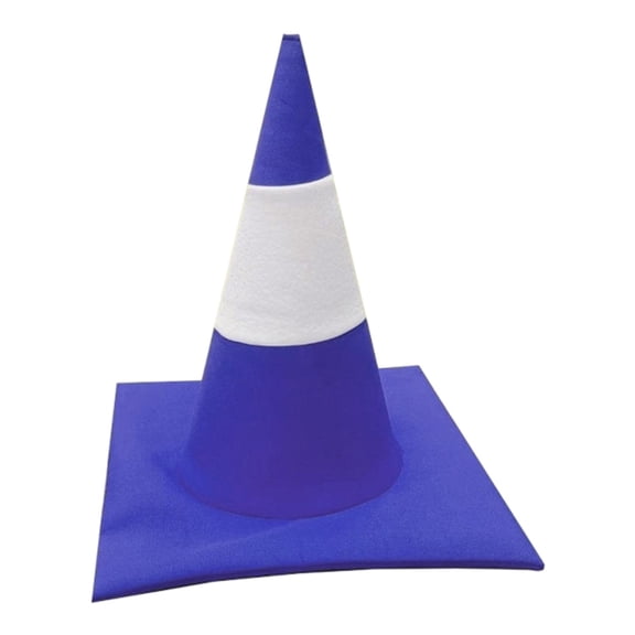 Wxqbjtam Traffic Cone Hat Construction Cones Hat for Performance Performance Holiday Show blue