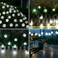 thumbnail image 5 of Solar Powered 50 LED Bulb Global Light Waterproof Garden Decor Lamp-Clear White, 5 of 6