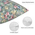 thumbnail image 3 of Pofeuu Rose Flowers Print Double-sided plush pillowcase Square Throw Pillow Covers Pillows Cover for Living Room Bedroom Sofa Couch Cushion Cover（No pillow core）-26"x26", 3 of 7