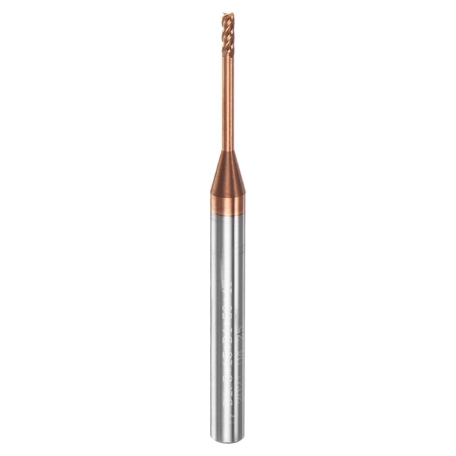 Cortador de fresado extremo Cuadrado Unique Bargains AlTiSin Recubierto Sólido carburo 4 Flautas 4mm 1,5mm x 15mm