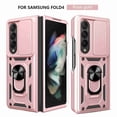 thumbnail image 1 of Compatible with Galaxy Z Fold 4 Case with Sliding Camera Lens Cover and Ring Kickstand Heavy Duty Military Grade Protection Phone Shockproof Back Cover for Samsung Galaxy Z Fold 4, Rosegold, 1 of 6