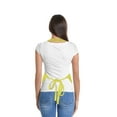 thumbnail image 3 of DALIX Apron Commercial Restaurant Home Bib Spun Poly Cotton Kitchen Aprons (3 Pockets) in Yellow, 3 of 6