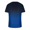 thumbnail image 4 of Vetsdori Mens Sports Shirts Athletic Fashion Pullover Slim Short Sleeve V-Neck Trendy T-Shirts for Men Blue, 4 of 4