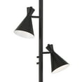 thumbnail image 4 of Possini Euro Design Ballard Modern 72" Tall Standing Floor Lamp Skinny Tree Torchiere with Side Lights Dimmable Black Metal, 4 of 9