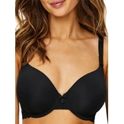 Paramour BLACK Gorgeous Memory Foam Contour Seamless Bra, US 34D, UK 34D