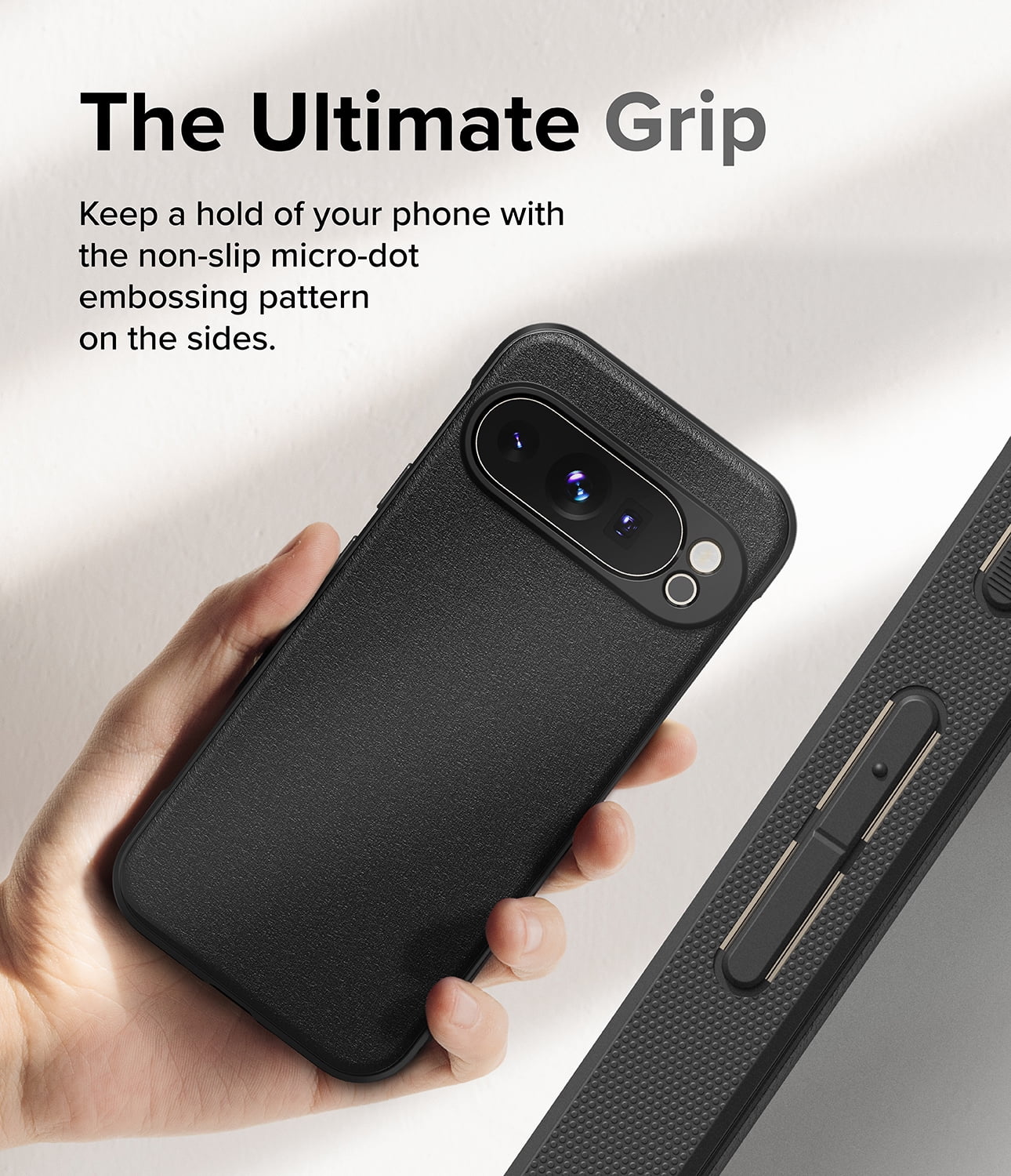 Ringke Pixel 9 Pro [Onyx] High Quality Flexible Heavy Duty Durable Phone Case - Black