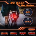 thumbnail image 4 of QJUHUNG Bike Lights  Night Riding  High Lumen 5800mAh 15.5H Runtime Aluminum Bicycle Light Front and 40H Runtime Taillight  IPX5 USB Rechargeable LED Headlight Rear Light Accessories Adul, 4 of 7