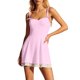 thumbnail image 1 of Mini vestido sin mangas y sin espalda con volantes en capas para mujer - Color liso, tirantes con lazo, cierre con cremallera - Adecuado para fiesta/playa - Tallas S-XL, 1 of 5