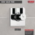thumbnail image 2 of Delta Faucets Vero 3 Setting 2 Port Single Lever Diverter Trim, Chrome, 2 of 7