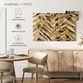 thumbnail image 5 of Elephant Stock New Zebra Ii Wall Art - Horizontal Canvas Wall Art - Living Room Wall Decor - Abstract Canvas - Beige And Gold Decor By Pi Galerie - 12" x 8", 5 of 8