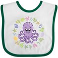 thumbnail image 3 of Inktastic Octopus Cute Girls Girls Baby Bib, 3 of 4