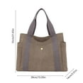 thumbnail image 3 of Steadline Utility Large Tote Bag,Canvas Tote Bag,Women Casual Shoulder Bags for Work Gym Beach Travel Shopping Grocery College, 3 of 6