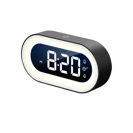 Music LED Digital Alarm Clock 2024 Voice Control Night Light Design Desktop Clocks Home Table photo Music LED Digital Alarm Clock 2024 Voice Control Night Light Design Desktop Clocks Home Table