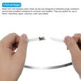 thumbnail image 4 of Uxcell Metal Zip Ties, 25 Pcs Self-locking 304 Stainless Steel Cable Ties, 19.7 Inch, 4 of 4