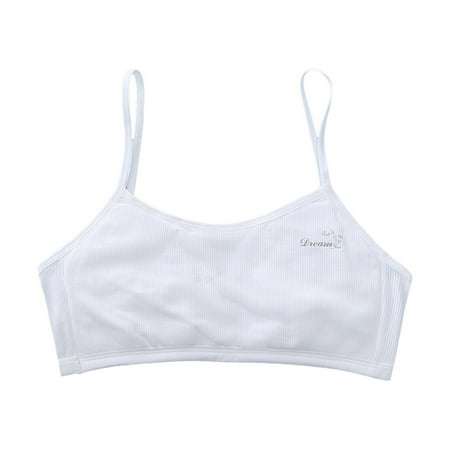 Kureaily Teen Girls Seamless Training Bras Sports Bras Spaghetti Strap Sports Bra For 10 To 12 Years Toddlers Girls Clothes Toddler Clothes One Size