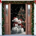 thumbnail image 6 of LIORAGLJ Christmas Door Curtain Decoration High-Density Polyester Waterproof Wrinkle-Resistant Scene Background, 6 of 6