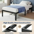 thumbnail image 6 of SSyao Upgraded 14-inch Twin Full Queen Size Platform Bed Frame Heavy Duty Sturdy Metal-King, 6 of 17