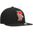thumbnail image 3 of Men's New Era Black Fresno Grizzlies Authentic Collection Road 59FIFTY Fitted Hat, 3 of 5