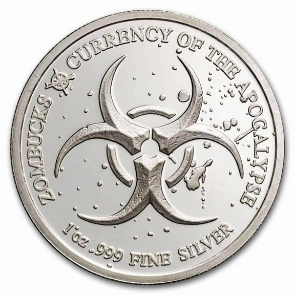 1 oz Silver Round - Zombucks (Random Motif)