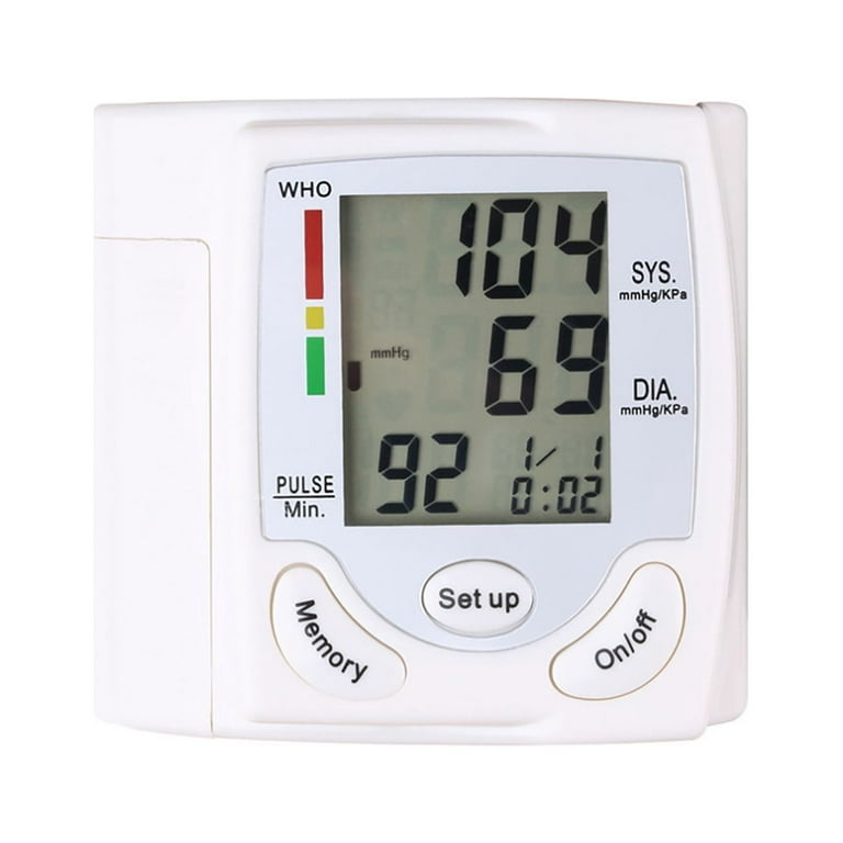 Cofoe Digital Wrist Blood Pressure Monitor Original Rechargeable Pulse  Gauge BP Check Monitoring Complete Set Automatic High Blood Pressure Machine  Sphygmomanometer