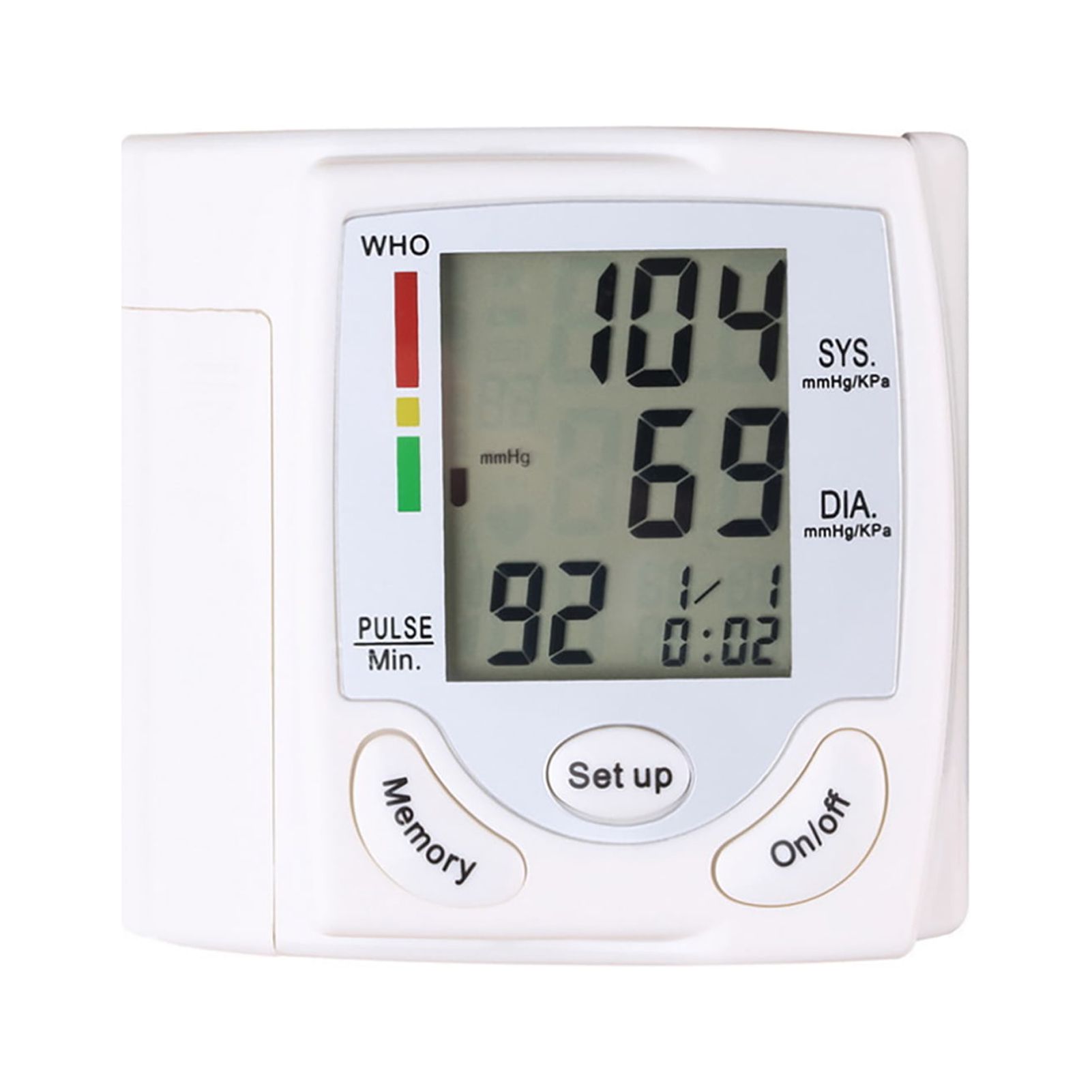 AURORA TRADE Blood Pressure Monitor-Wrist Cuff Automatic Digital Blood Pressure Meter, Accurate BP Machine for Home Use, Large Display, Hypertension & Irregular Heartbeat Detector - image 2 of 4