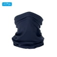 thumbnail image 3 of Uxcell Neck Gaiter, 4 Pack Breathable Cooling Face Cover Scarf for Cycling Running, Navy Blue, 3 of 7