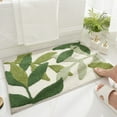Tainini Clearance!!! Green Leaves Bath Mat, Non Slip Large Plant